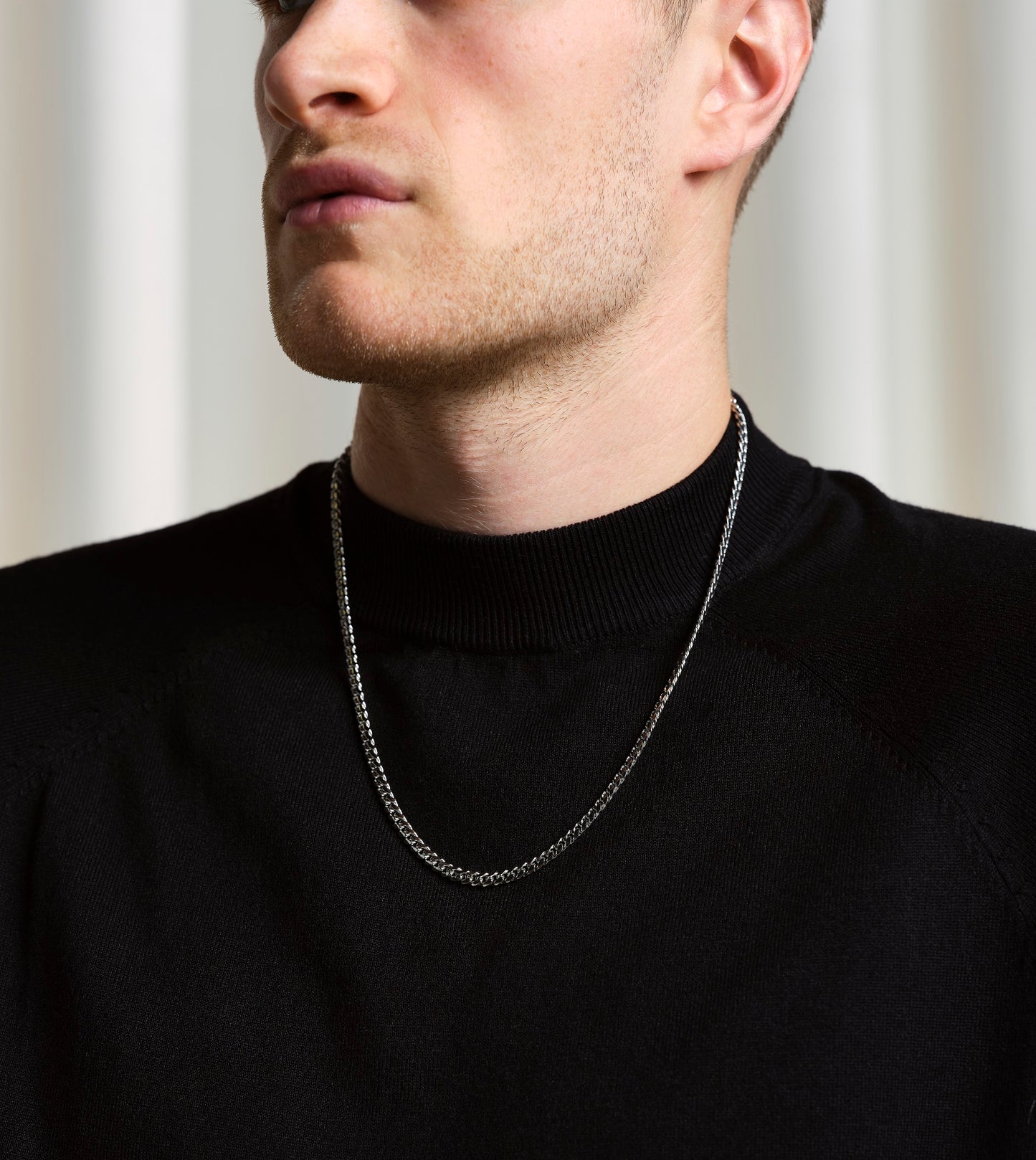 3 mm Cuban link chain - silver