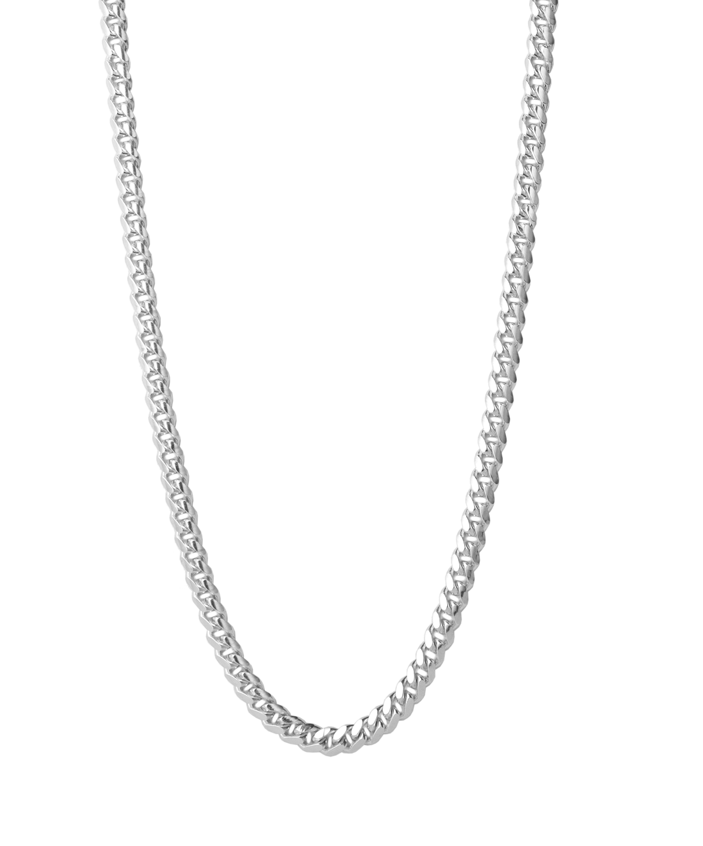 5 mm Cuban link chain - silver