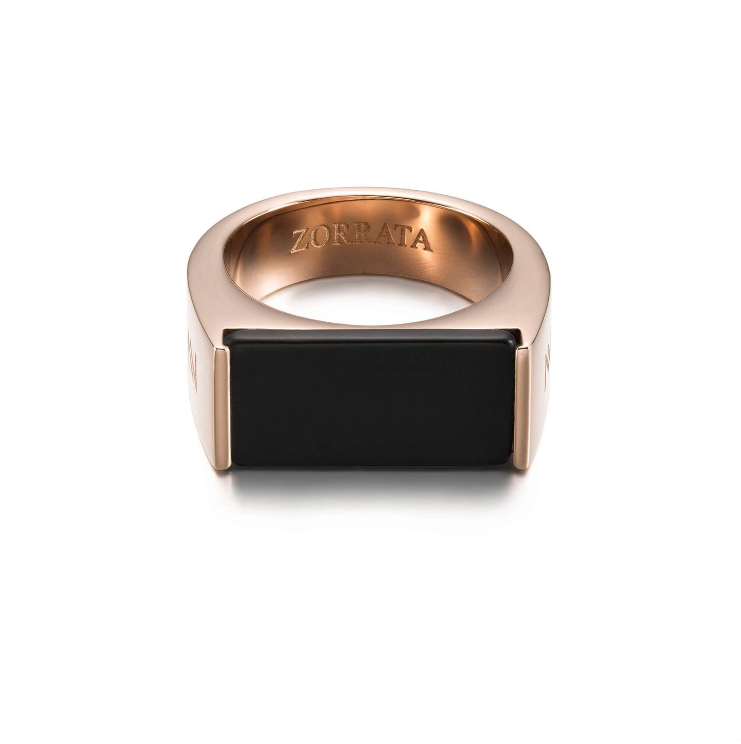 Rose Gold Black Matte Ring