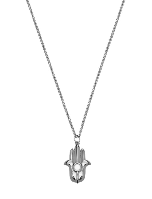 Hamsa Necklace - Silver