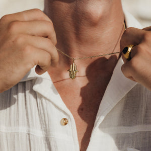 Hamsa Necklace - Silver