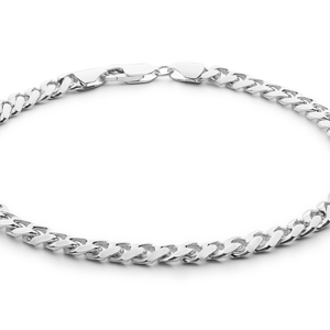 5 mm Cuban chain bracelet - silver