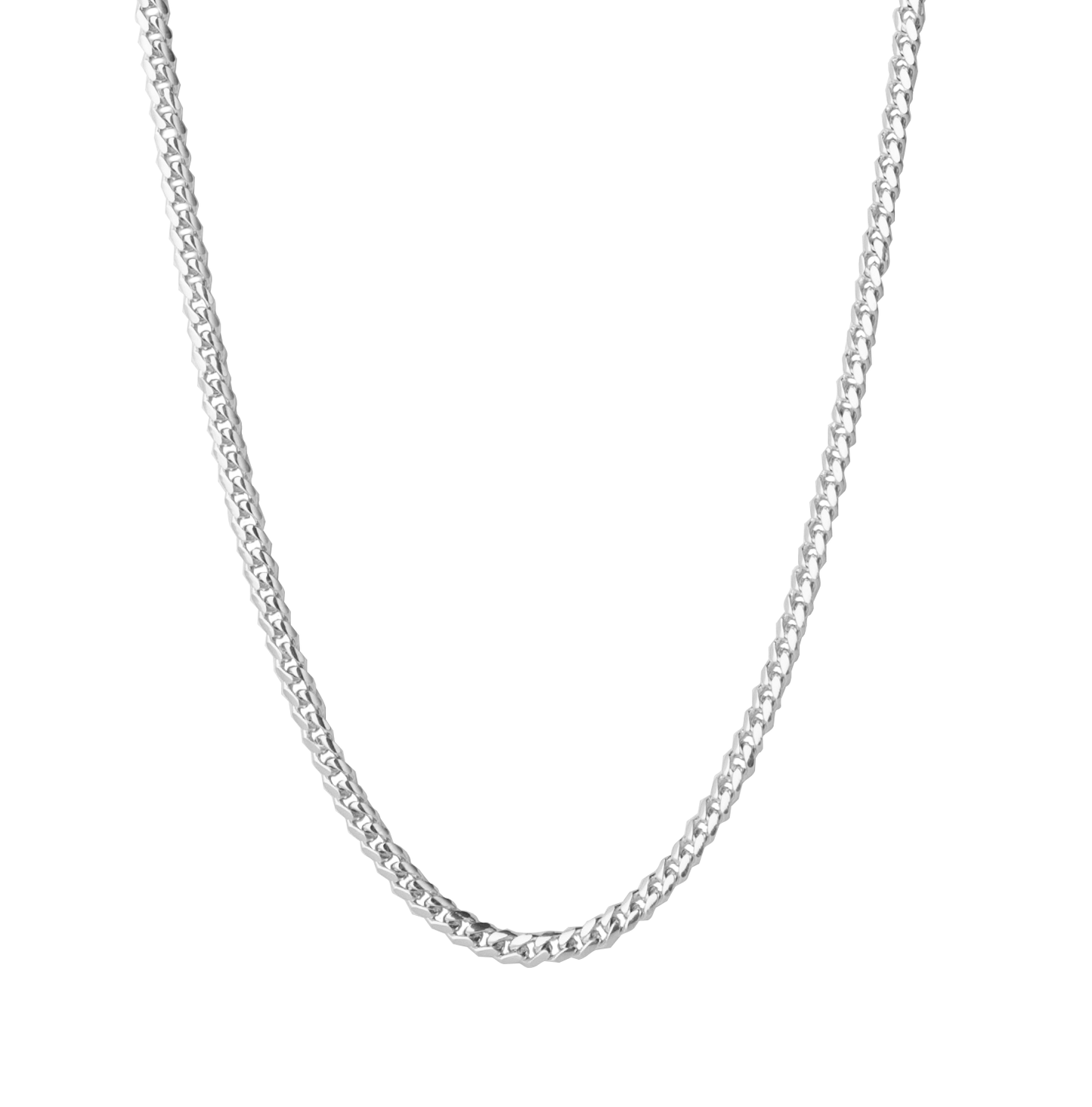 3 mm Cuban link chain - silver