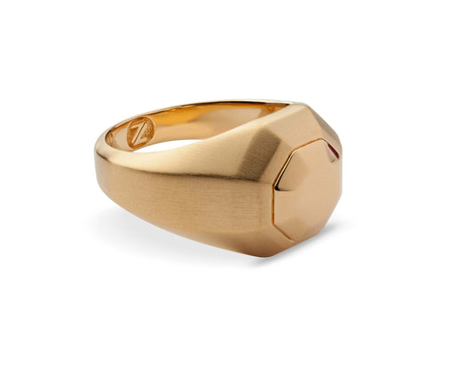 OCTA RING - TWO TONE GOLD