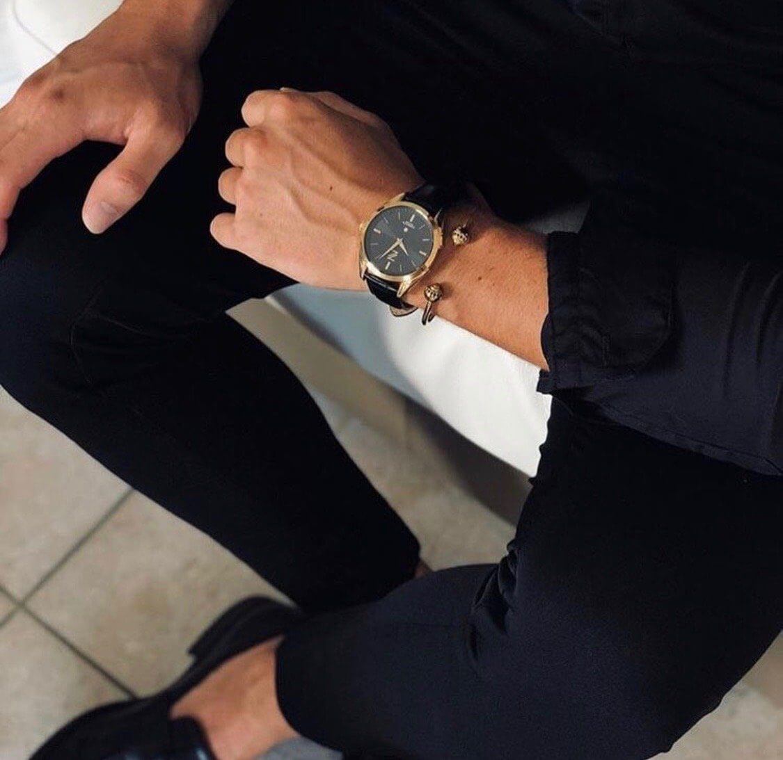 Gold Lion Bangle