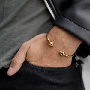 Gold Lion Bangle