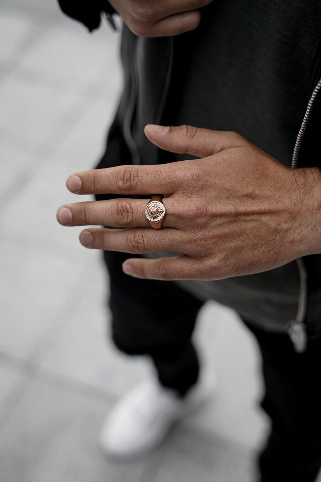 Rose Gold lion ring