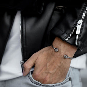 Silver Lion Bangle