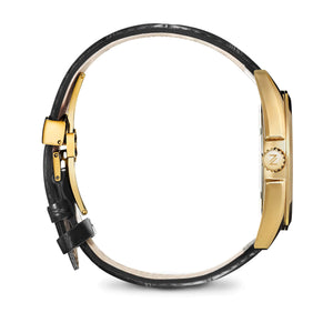 Academy - Gold Black Croc
