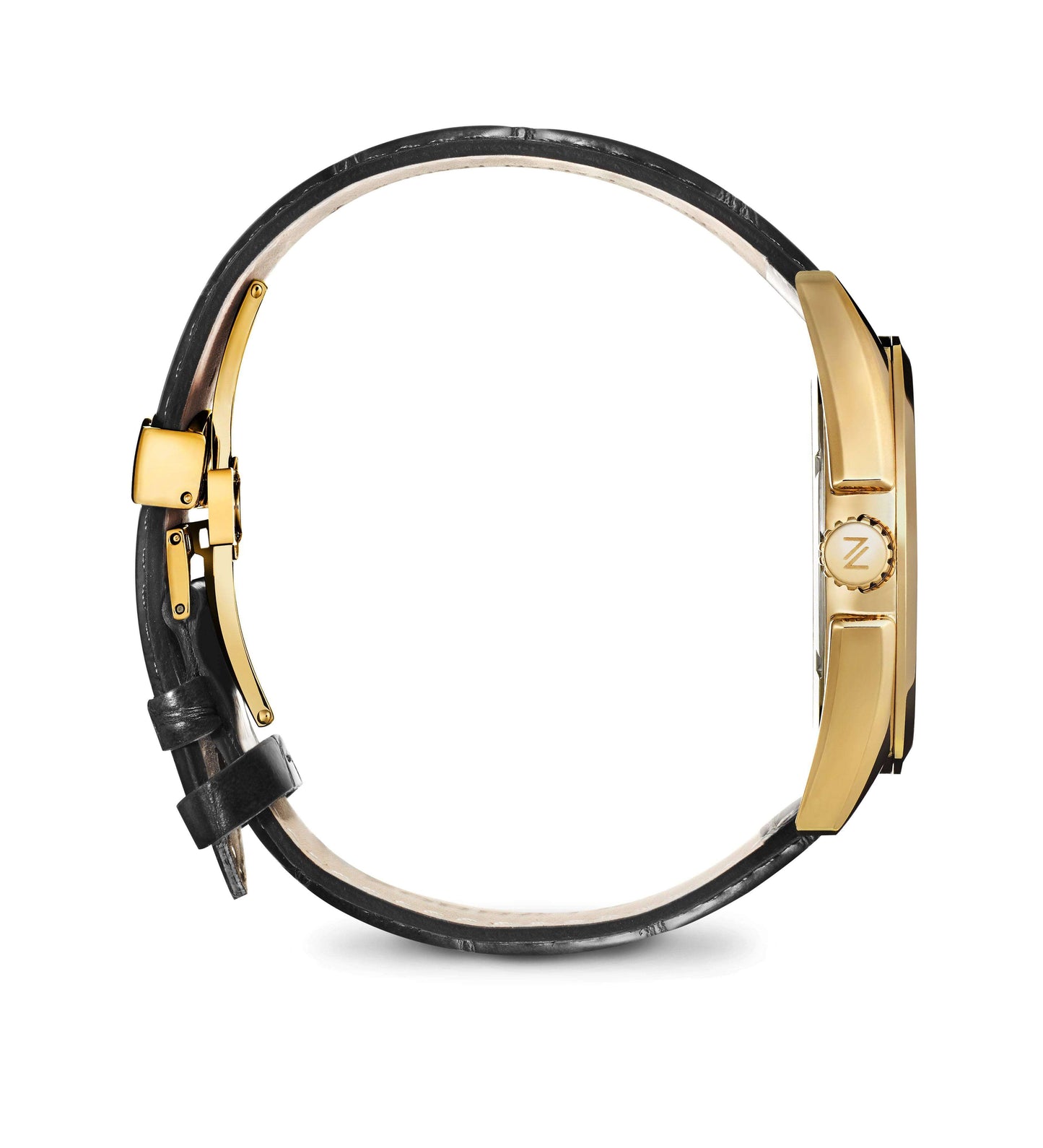 Academy - Gold Black Croc