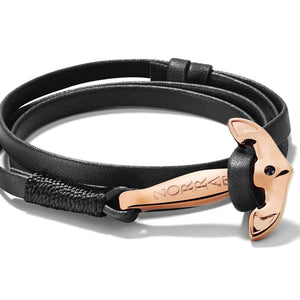 Black - Rose Gold Anchor