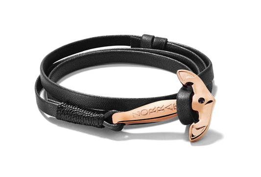 Black - Rose Gold Anchor