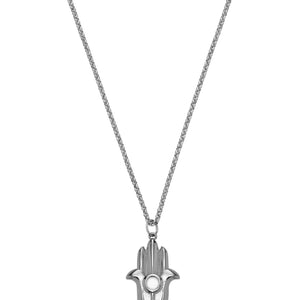 Hamsa Necklace - Silver