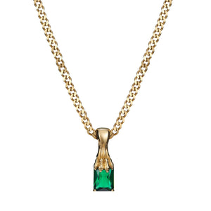 Claw necklace - green