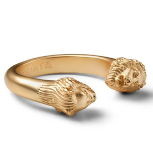 Twin lion ring
