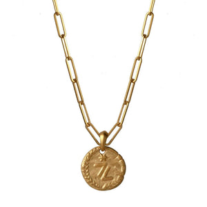"Z" coin necklace